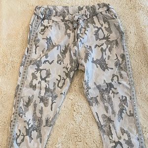 Mayhem Camo Pants w/side silver studs. 90% Cotton, 2 % Lycra.